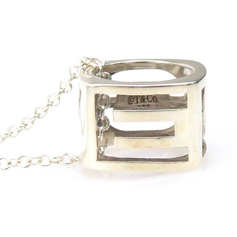 Tiffany Co Love Cube Necklace Sterling Silver
